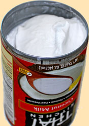 A can of Coconut Milk with water removed