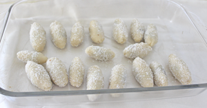 shaped dough ready for baking